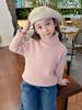 Suéter para Niñas 2025 Suave y Acogedor Otoño/Invierno para Niños Cuello Alto de Una Pieza Forro Polar Suéter de Punto Grueso de Invierno para Bebé Niña Tendencia