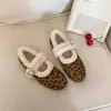Zapatos de Mujer de Suela Gruesa, Estilo Nuevo, para Exteriores, Tallas Grandes, Zapatos para Conducir, Zapatos de Algodón Peludo de Fondo Plano, Invierno 2026