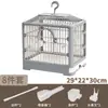 Jaula para pájaros para uso en casa y de viaje, adecuada para loros y periquitos, con espacio amplio, transpirable, portátil, a prueba de escapes y fácil de limpiar