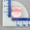 Accesorios de resina con forma de gato, pato Donald, pollito, oso y conejo, funda para teléfono móvil, horquilla para el pelo, lote de material hecho a mano