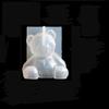 Molde de pegamento de cristal, una variedad de animales geométricos de oso, molde de silicona de conejo de bendición de unicornio tridimensional