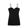 Moda Feminina Transfronteiriça Verão 2026 Estilo Europeu e Americano Versátil Slim-Fit Alça Fina Bodycon Vestido Exquisito para Mulheres A670053