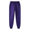 Pantalones casuales europeos para hombre de talla europea, pantalones deportivos jogger de color liso, pantalones largos deportivos casuales, forrados de forro polar, corte holgado, estilo primavera y otoño