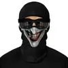Máscara de Montar para Motocicleta al Aire Libre Cubierta Facial 3D Sudadera Deportiva Sombrero a Prueba de Polvo y Frío Forro de Casco Resistente al Viento