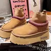 2026 Nuevas Botas de Nieve de Algodón Gruesas con Plataforma Estilo Étnico de Punto Grueso Botines Zapatos Birkenstock Botas para Mujer