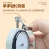 Calibrador de Grosor de Cuero de 0-12.7mm Medidor de Grosor de Cabeza Plana Calibrador de Grosor de Aguja Probador de Grosor Calibrador de Grosor para Papel Cuero Tarjeta