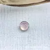 Pendientes de Aleación de Titanio Astmf-136 con Forma de Disco y Piedra Ojo de Gato Fotosensible Pendientes de Titanio G23 con Piedra Ojo de Gato Joyería para Piercing