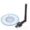 Tarjeta de red inalámbrica receptor wifi tarjeta de red usb con antena tarjeta de red 300m adaptador inalámbrico portátil mini