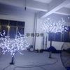 Luz LED artificial de flor de pêssego, flor de cerejeira, luz para árvores frutíferas, paisagem, pátio, luz luminosa para áreas externas, iluminação decorativa para gramado