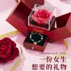 Pulseira Laço 999 Ouro Puro Fosco para Mulheres Versátil Ouro Duro 3D Pulseira de Contas de Transferência DIY Presente de Dia das Mães