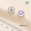 [Accesorios] Accesorios para Aretes de Perlas con Aguja de Plata S925, Ganchos para Orejas, Base para Accesorios al Por Mayor, Baño de Oro Real