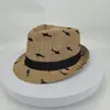 Sombrero de paja floral de verano transfronterizo, sombrero de jazz estilo británico para hombre, sombrero casual casual para protección solar en vacaciones al aire libre