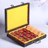 Ajedrez chino de sándalo rojo juego completo madera maciza ajedrez regalo madera con caja de ajedrez tablero de ajedrez adulto niños principiante talla pequeña tallado en madera