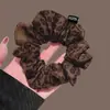 Scrunchie de oncinha estilo coreano para mulheres, de alta qualidade, estiloso, acessório de cabelo da moda, alta elasticidade, elástico de cabelo durável, acessório para coque