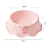 Tigela Única para Pet Padrão Ondulado Estilo Casa Proteção do Pescoço Antiderrapante Tigela Única para Gato Alimentação de Cachorro Alimentação de Água Tigela de Comida de Aço Inoxidável