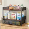 Estante para biberones, organizador de fórmula para bebés y vajilla, herramienta de preparación de comida para bebés de escritorio, estante de almacenamiento multicapa extraíble