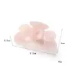Pinza para el Cabello de Camelia Rosa con un Estilo Francés Elegante, Pasador Transparente de Flor de Rosa, Pinza de Tiburón Súper de Hada y Dulce