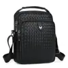 2022 Nueva Maletín de Negocios para Hombre de Puleather Simple Gran Capacidad Tejido Casual Deportivo Mochila Cruzada