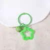 Macaron Pentagrama Sino Luz Cor Clara Estrela Oca Pingente, Atmosfera Menina Pingente de Contas Decoração de Chaveiro