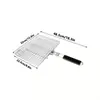 Pinzas para Barbacoa Plegables de Acero Inoxidable, Pinzas Multifuncionales para Parrilla de Exterior para Asar Pescado, Pollo, Carne, Red de Barbacoa, Rejilla para Asar Maíz