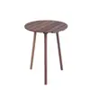 Mesa e Cadeiras de Varanda para Apartamentos Pequenos Mini Moderno Simples Mesa de Chá de Madeira Maciça Combinação de Três Peças Mesa Redonda Mesa de Café de Lazer