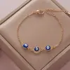 Retención de Color Galvanizado Ojo de Diablo Trébol de Cuatro Hojas Ojo de Diamante Pulsera Moda Femenina Simple Comercio Electrónico Transfronterizo Joyería Comercio Exterior