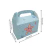 Maleta de Sirena con Vida Marina Caja de Regalo para Fiesta Navideña Caja de Dulces para Niños Caja de Papel Grande para Souvenirs