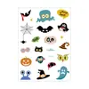 Pegatinas de Tatuaje Impermeables de Halloween Transfronterizas, Pegatinas Faciales de Zombi para Fiesta de Disfraces, Divertidas Pegatinas Faciales Temporales de Halloween