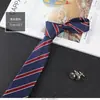 Corbata para Hombre de Negocios 7cm Vestir Poliéster Rayada Corbata para Hombre Coreana Casual Profesional Trabajo Mancha Suministro Directo