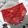 Ropa interior de encaje para mujer de talla grande sexy de talle medio levanta glúteos sin costuras transpirable calzones de mujer entrepierna de algodón fabricante