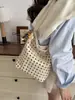 Bolso de hombro tejido de gran capacidad para vacaciones en la playa, versión coreana transfronteriza, nuevo de primavera-verano 2026, para mujer