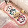 Alfombra de Perro de Línea Habitación Dibujos Animados Felpa Manta de Cabecera Manta de Cabecera Alfombra Suave Fácil Cuidado Alfombra para Casa de Alquiler