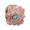 Panjia Nuevo Diamante Caliente Oro Rosa Amor Aleación Cuentas Accesorios DIY Pulsera Pulsera