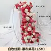Decoraciones de boda de cascada de rosas, flores de cascada de seda para mesa de hotel, flores artificiales, arreglos florales, cascada de flores para cumpleaños