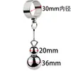 Juguete Sexual Anillo Metálico para Pene Colgante de Escroto de Acero Inoxidable Bola Colgante Ejercicio Físico de Estiramiento que Soporta Peso Anillo para Pene