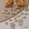 Nueva Joyería para Uñas Transfronteriza Cruz Explosión de Estrellas Uñas Diamante Colorido Aleación Manicura Joyería para Uñas Usable Venta al por Mayor