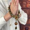 Transmisión en Vivo Popular Pulsera de Bodhi de Dunhuang Cuentas Redondas Grandes Cuentas de Buda de Mano Estilo Étnico Hombres y Mujeres Pulseras de Juego Venta al por Mayor
