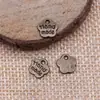 8mm 0.3g multicolor DIY aleación accesorios para joyería letra inglesa colgante hecho a mano