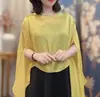 Bufanda de Seda de Color Sólido Estilo Festivo con Protección Solar para Mujer, Chal Versátil de Moda para Exteriores en Verano, Bufanda de Playa Fina de Alta Gama