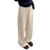 Pantalones Anchos Rizados y Esponjosos para Mujer, Nuevo Estilo Otoño/Invierno 2026, Casual de Corte Amplio, Talla Grande Rectos de Maternidad