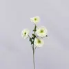 Flores de Loto Artificiales de Cuatro Cabezas para Decoración de Bodas, Arreglo de Arco de Flores de Seda, Materiales de Flores Falsas, Envío Transfronterizo Disponible