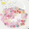Venta Caliente en Vivo Cuentas de Aurora Perforadas Cuentas Transparentes Color AB Cuentas de Color Chapado Accesorios para Joyería Hecha a Mano con Cuentas DIY