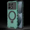 Para Red Rice K70E Funda Protectora con Soporte Resistente a Caídas Xiaomi POCO X6 pro Anillo para Dedo de Rejilla Funda Magnética para Teléfono