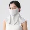Mascarilla de Protección Solar, Mascarilla Bebible 2025 Nueva Cara Completa Anti-UV Protección de Cuello Abertura Gasa Transpirable Sombrilla Ciclismo
