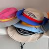 Sombrero de Montañismo para Acampar al Aire Libre Padre e Hijo Estilo Retro de Herramientas Protección Solar de Verano Sombrero para el Sol Cuerda a Prueba de Viento Sombrero de Pescador con Letra