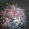 Pó Glitter Fluido, Lantejoulas Laser de Pó de Cebola Verde, Cola de Cristal Artesanal, Areia Movediça Fluxo Linho Pacote de Material DIY