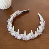 Diadema de Malla Floral de Verano para Mujer 2026 Nuevo Estilo Pinza para el Cabello de Punta Alta Elegante Moda Accesorio para el Cabello de Alta Gama Azul