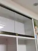 Trilho de vidro para vitrine porta de correr trilho deslizante vitrine armário porta de correr trilho de vidro para armário de vidro fixo, trilho personalizado porta de correr de vidro dupla