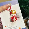 Colgante de Árbol de Navidad de Papá Noel Tridimensional Colgante de Manzana de Dibujos Animados Llavero Navideño Personalizado Accesorios para Parejas