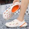 Zuecos de Color Sólido para Hombre, Pantuflas de Verano Antideslizantes de Suela Gruesa, Pantuflas que se Sienten como Pisar Mierda, Sandalias Casuales de Playa para Uso en Exteriores